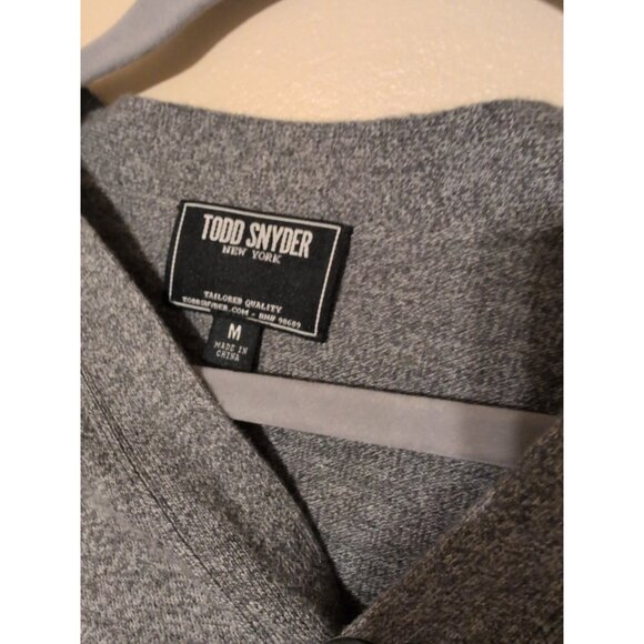 Todd Snyder Sweater Mens M Gray Long Sleeve Cardigan Button Up 100% Cotton - Picture 2 of 6